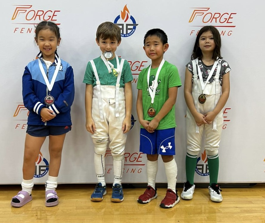 Bull City Y8 RYC/RJC. Y8 MixF, Adam Jiang Silver Medal, Sasha Hoffman Bronze Medal